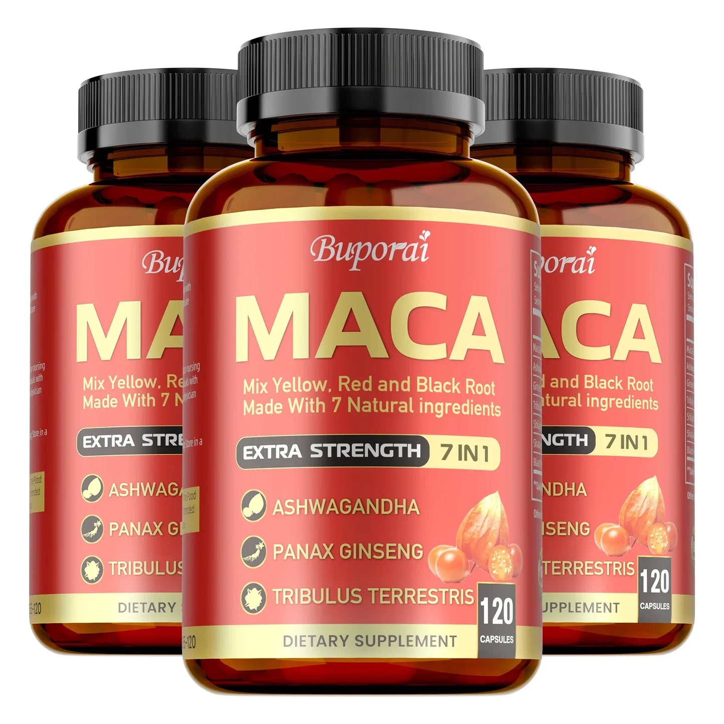 Maca Root Capsules - Improve Athletic Performance and Endurance, Improve Mood, Boost Energy Production, and Strengthen ImmunityS - AMULET RING STORE