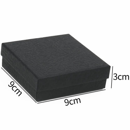 Simple Jewelry Box Earnail Ring Bracelet Necklace Black White Paper Jewelry Display Valentines Day Wedding Gift Packaging Box - AMULET RING STORE