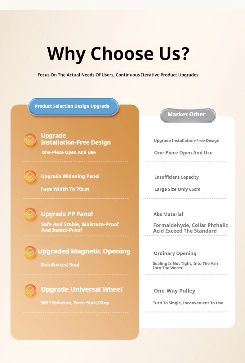 2025 Folding Living Room Cabinet Multifunction Closet Organizer With Wheel Stackable Sundries Large Capacity Storage Box Shelf - AMULET RING STORE