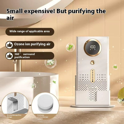 Air Purifiers for Bedroom Home, Air Filter Cleaner with Fragrance Sponge, HEPA Filter for Smoke, Allergies, Pollen, Pet Timer - AMULET RING STORE