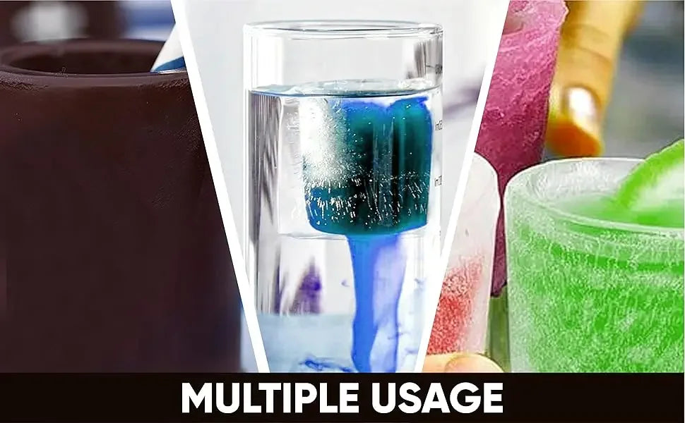 4Cup Shape Silicone Ice Cube Mold Tray for Summer Bar Party DIY Cold Drinks Kitchen Essential Ice Cup Maker Compartment Mold - AMULET RING STORE