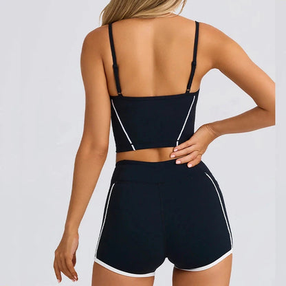 ‌Women's Tracksuits High Waist Yoga Shorts - Butt Lifting Gym Fitness Elastic Tight Naked Workout Shorts Yoga Set Sportswear