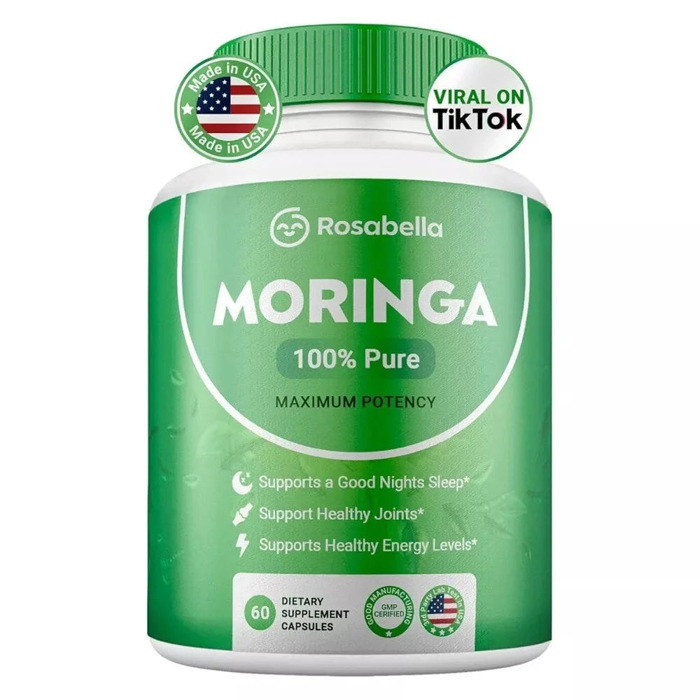 Moringa Capsules for Immune Support and Gut Health, Overall Wellness, Antioxidants - AMULET RING STORE