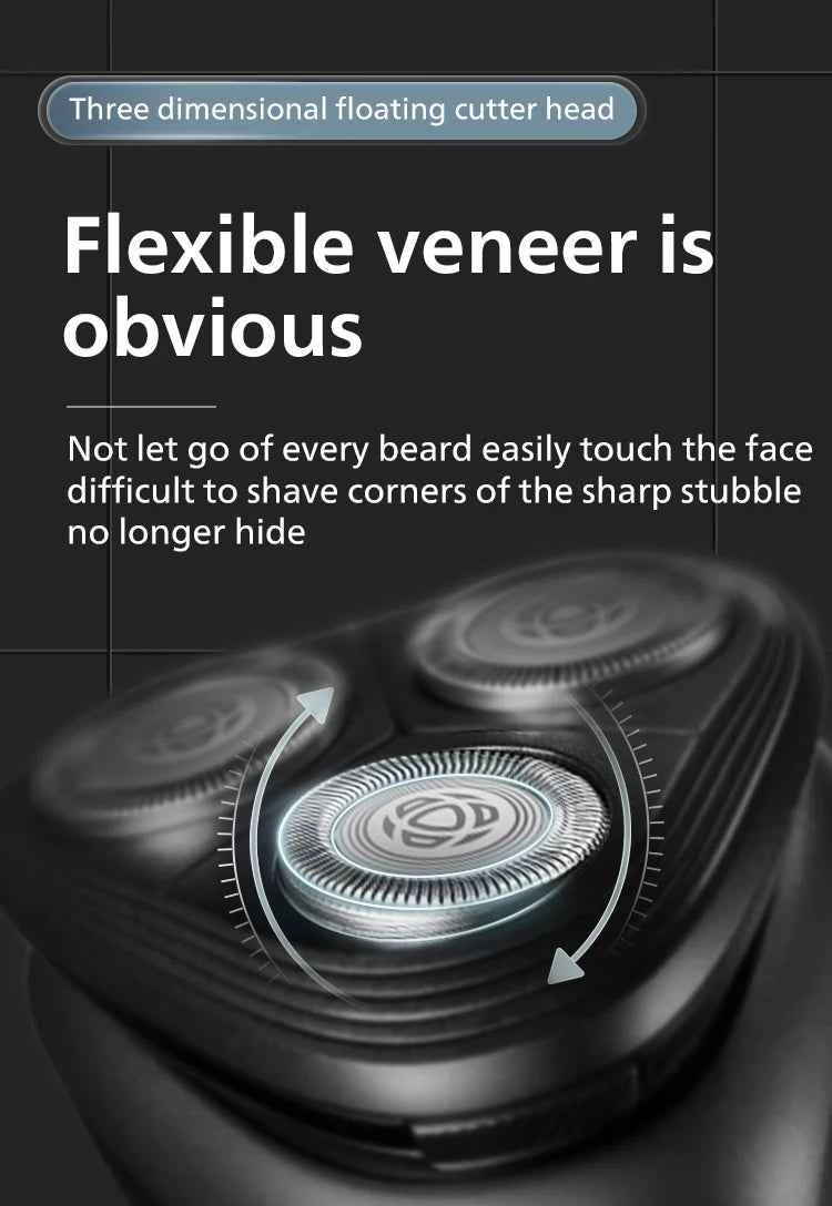PHILIPS S1113 Electric Shaver USB Charge Stainless Steel PowerCut Blade Razor Triple Floating Head Men Fast Shave Beard Trimmer