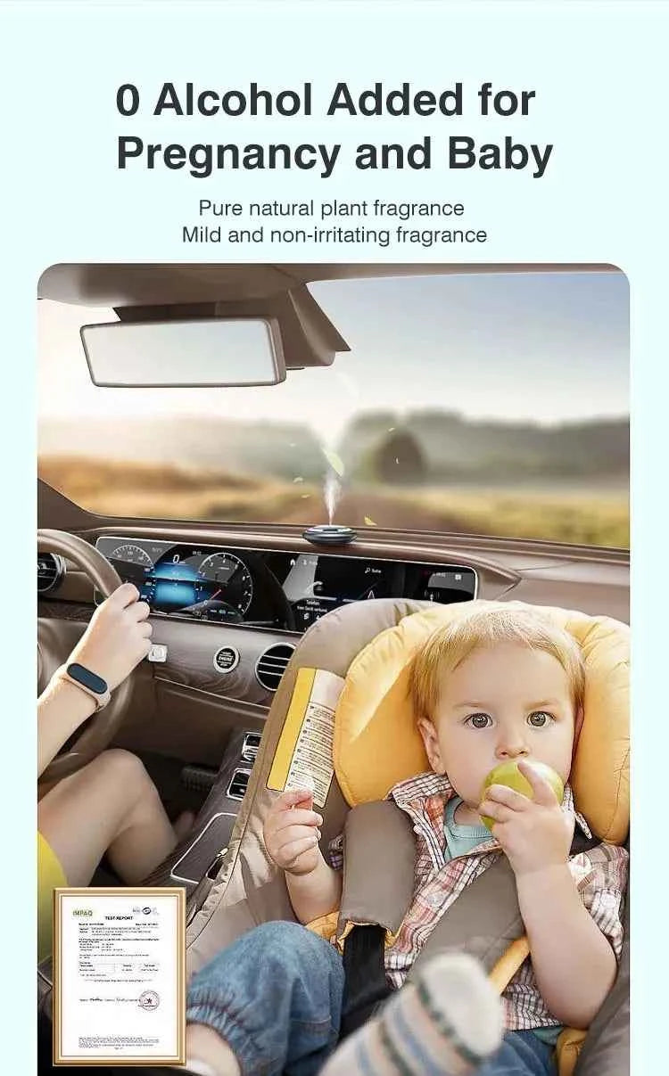 Smart Car Humidifier Essential Oil Diffuser LED Light Fragrance Aromatherapy  Air Freshener  Perfume Car Diffuser