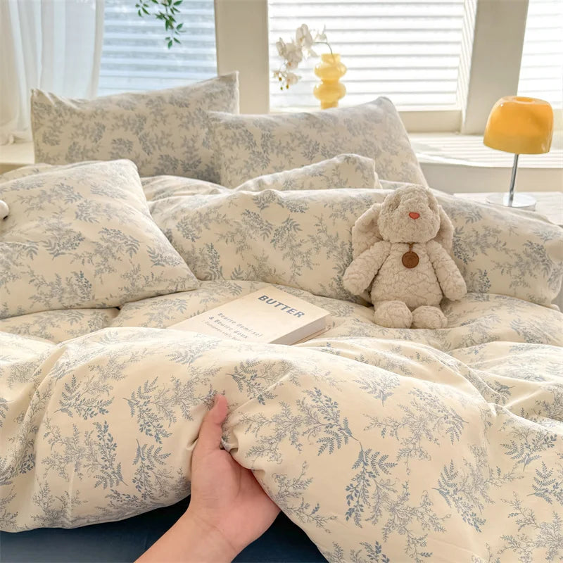 Cute Dog Printed Duvet Covet Set Brown Color Comforter Cover with Pillowcase for Kids Single/Queen/King housse de couette Full - AMULET RING STORE