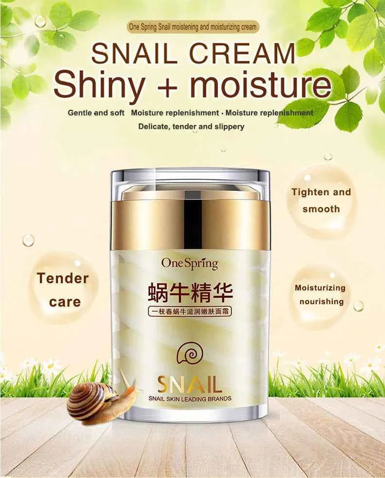 Snail Face Cream + Retinol Eye Massage Roller Serum 2pcs Moisturizing Eye Bag Face Cream Korean Skin Care Products