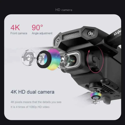 XT6 Mini Foldable Drone with 4K HD Camera, WiFi FPV, and Altitude Hold