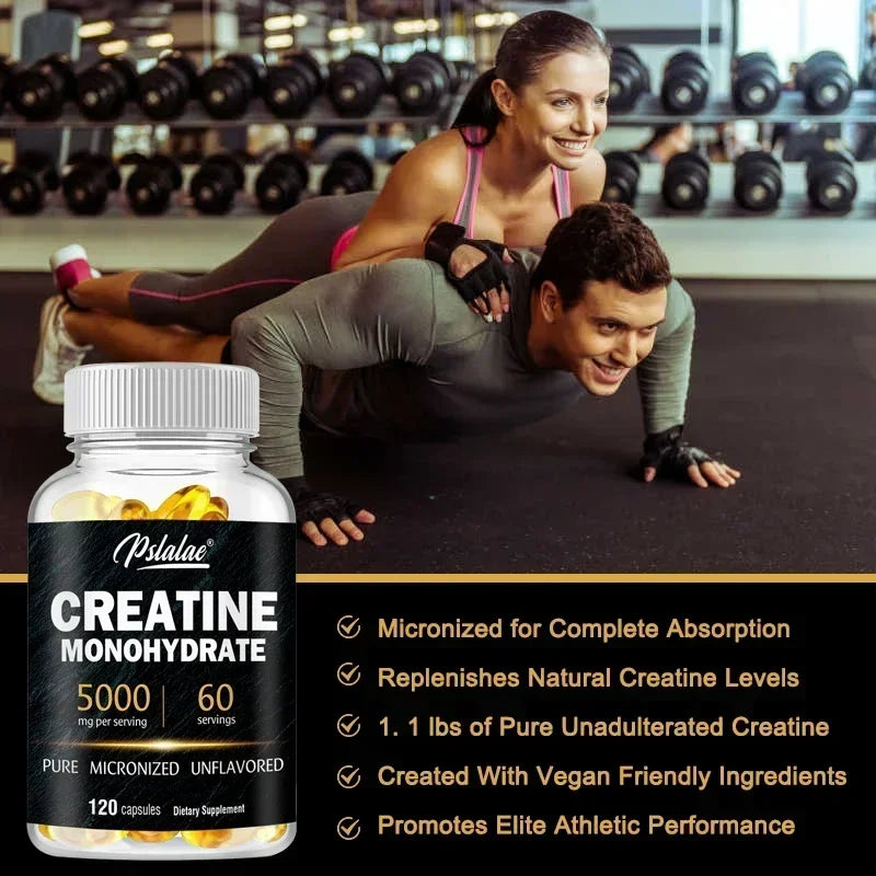 Creatine Monohydrate - Improves Performance, Muscle Growth and Recovery - AMULET RING STORE