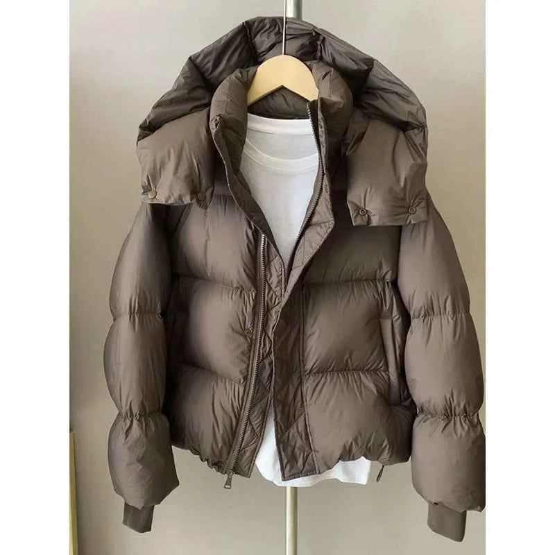 Women Hooded Puffer Coat New Winter Down Cotton Jacket Thick Warm Parkas Loose Casual Overcoat Padded Jacket Female Outerwear