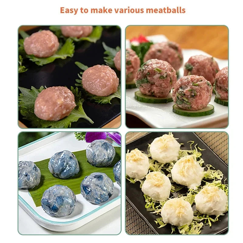Meatball Maker Stainless Steel Meatball Mold for Easy Homemade Meatballs, Salad Balls, Sandwich Perfect for Family Cooking - AMULET RING STORE