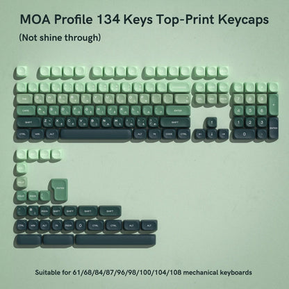 134 Keys Pink Cat  MOA Profile PBT Keycaps Customs Dye Sub Key caps for 61/87/104 Cherry MX Switch Gaming Mechanical Keyboard