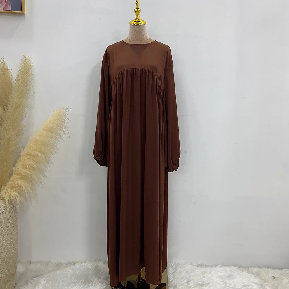Plain Muslim Abaya Long Dress - Islamic Clothing - AMULET RING STORE