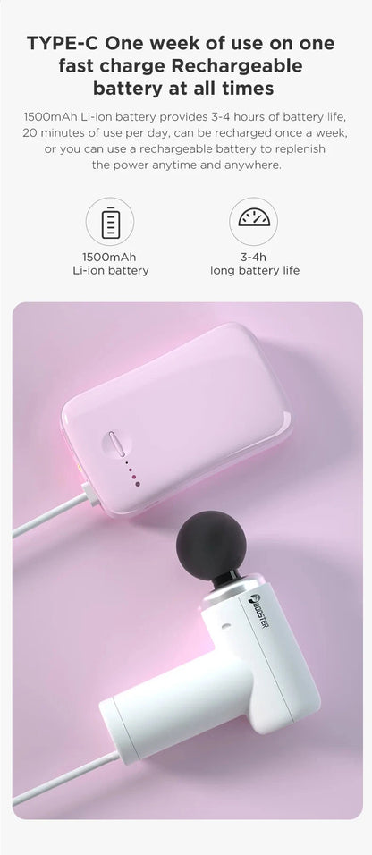 BOOSTER X6 Massage Gun Home Multifunctional Fitness Women's Muscle Relaxation Electric Pounding Sports Massager - AMULET RING STORE