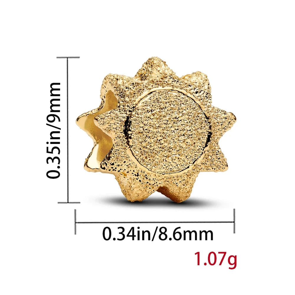 New Mini Series Charm Sun Horseshoe Clover Butterfly Mushroom Beads Fit Original Pan Bracelet DIY Women Jewelry Christmas Gifts - AMULET RING STORE