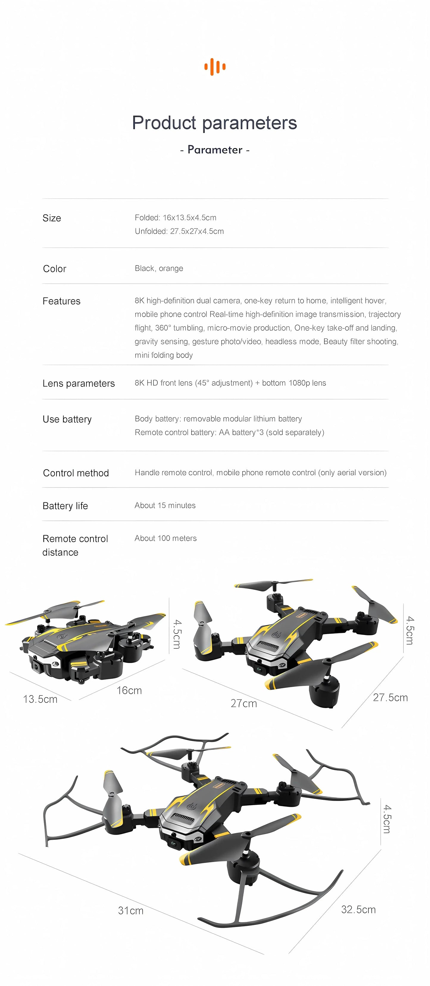 QJ S6/G6 GPS Drone with 4K HD Camera & Obstacle Avoidance