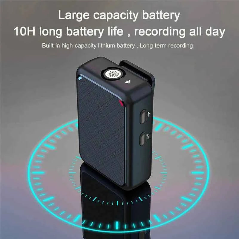 Wireless Lavalier Recording Microphone Dual Channel Lapel Mic System with 98ft For Smartphone DSLR Camera DV Vlog YouTube Live