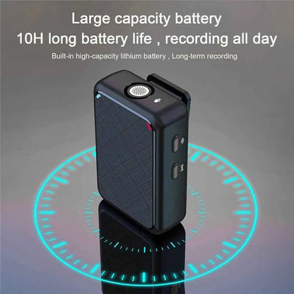 Wireless Lavalier Recording Microphone Dual Channel Lapel Mic System with 98ft For Smartphone DSLR Camera DV Vlog YouTube Live