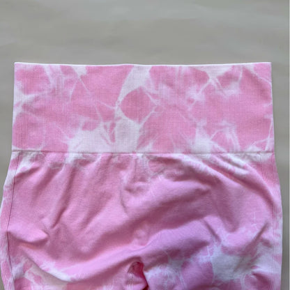 Women Tiedye Scrunch Seamless Leggings High Waist Yoga Training Leggins Workout Sports Gym Runing Joggers - AMULET RING STORE