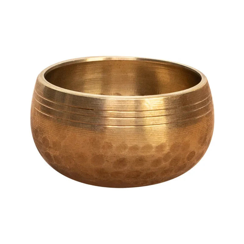 Mini Singing Bowl Portable Small Tibetan Bowls Nepal Handmade Meditation Sound Healing Mindfulness Spiritual Copper Percussion - AMULET RING STORE