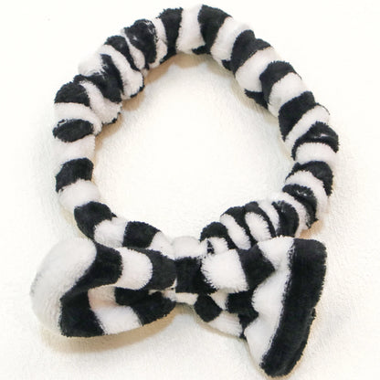 Fashion Coral Fleece Headbands Soft Elastic Spa Facial Hairband Girls Wash Face Head Wear Makeup Headband Women Hair Accessories - AMULET RING STORE