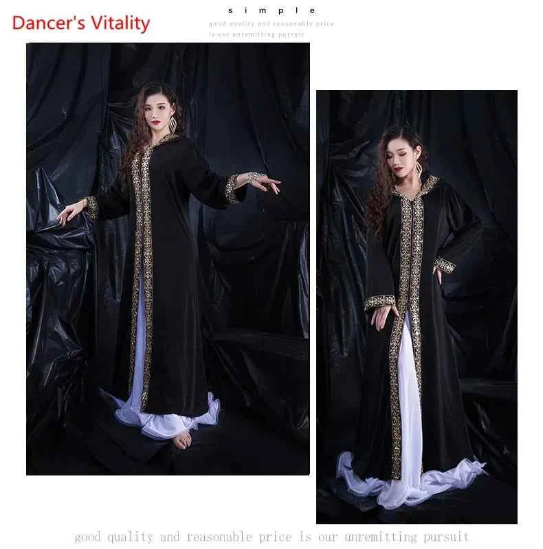 Belly Dance Coat Long Sleeve Robe Competition clothes Tango Cha Cha Dancewear Female adult Temperament Performance Clothing