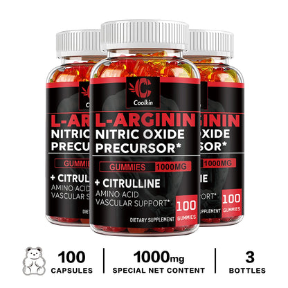 L-Arginine Supplement - Strengthens Muscles and Supports Blood Flow, Circulation, Nutrient Delivery and Pumping - AMULET RING STORE