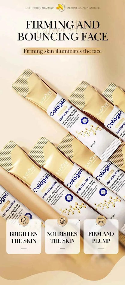 Collagen Sleeping Facial Masks Face skincare Moisturizing Brightening Firming Hydrating Face Mask Facial Skin Care 3/10/20/30pcs