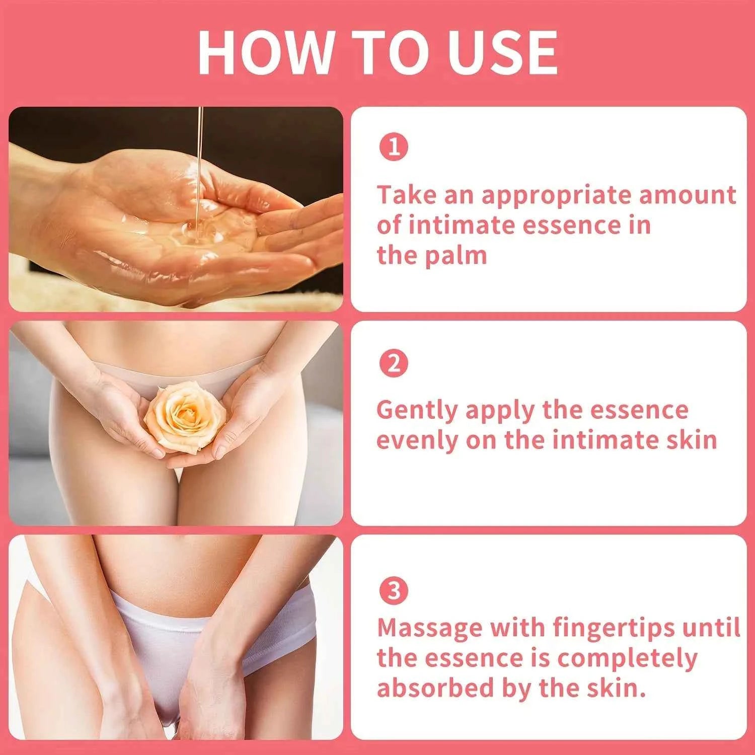 Intimate Firming Serum, Rich in Rose Extracts, Collagen and Glycerin, Rapidly Absorbs with Skin,Hypoallergenic for All Skin Type