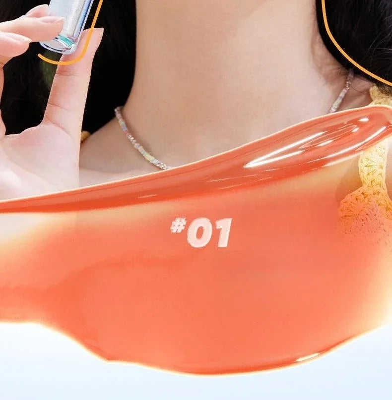 Judydoll Ice Iron Lip Glaze Lipsticks Non-Stick Cups Mirror Shine Watery Lip Lotion Metal Brush Head Makeup Cosmetics - AMULET RING STORE