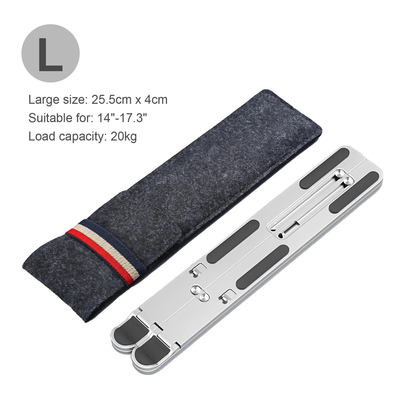 Aluminum Alloy Magnetic Laptop Stand With 8-Level Adjustment, Ventilation and Heat Dissipation, Equipped With Silicone Anti-Slip - AMULET RING STORE