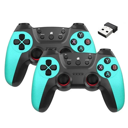 2Pcs Wireless Controller For PC Wireless Game Controller Hand Joystick For Television Computer Androids PC 2.4G Gamepad Remote - AMULET RING STORE