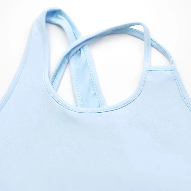 AODEBIAO Sports Fitness Women 2 Piece Set Summer O-Neck Sleeveless Camis And Shorts Slim Yoga Crop Top Pants Two Piece Set Lady