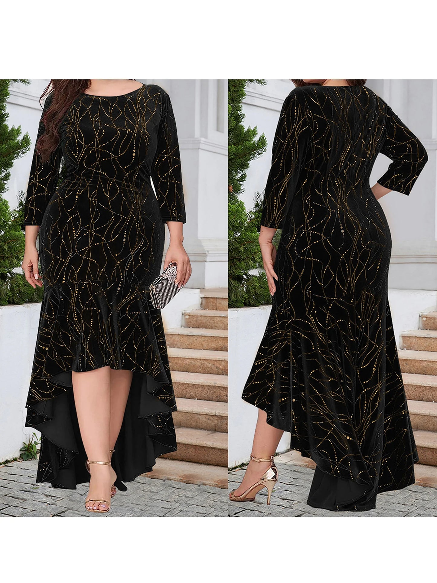 Women s Plus Size Sleeveless Maxi Dress with Floral Print and V-Neckline Elegant and Flowy Summer Dress for Curvy Ladies