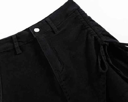 Sexy Culotte Denim Shorts for Women New In Jorts Y2k Harajuku Korean Style Youthful 2000s Clothes Classic Short Jean Pants Woman