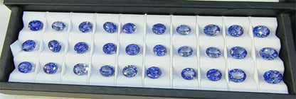 Lab Grown Sapphire Royal Blue Color  Oval Shape Charm Gemstones for Diy Jewelry Making Materials Selectable AGL Certificate