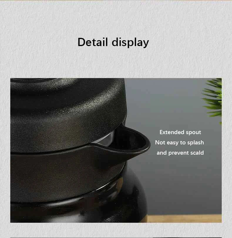 Smart LED Thermos 316 Stainless Steel Insulation Braising Teapot Large Capacity Hot Water Bottle Separating Coffee Vacuum Flask