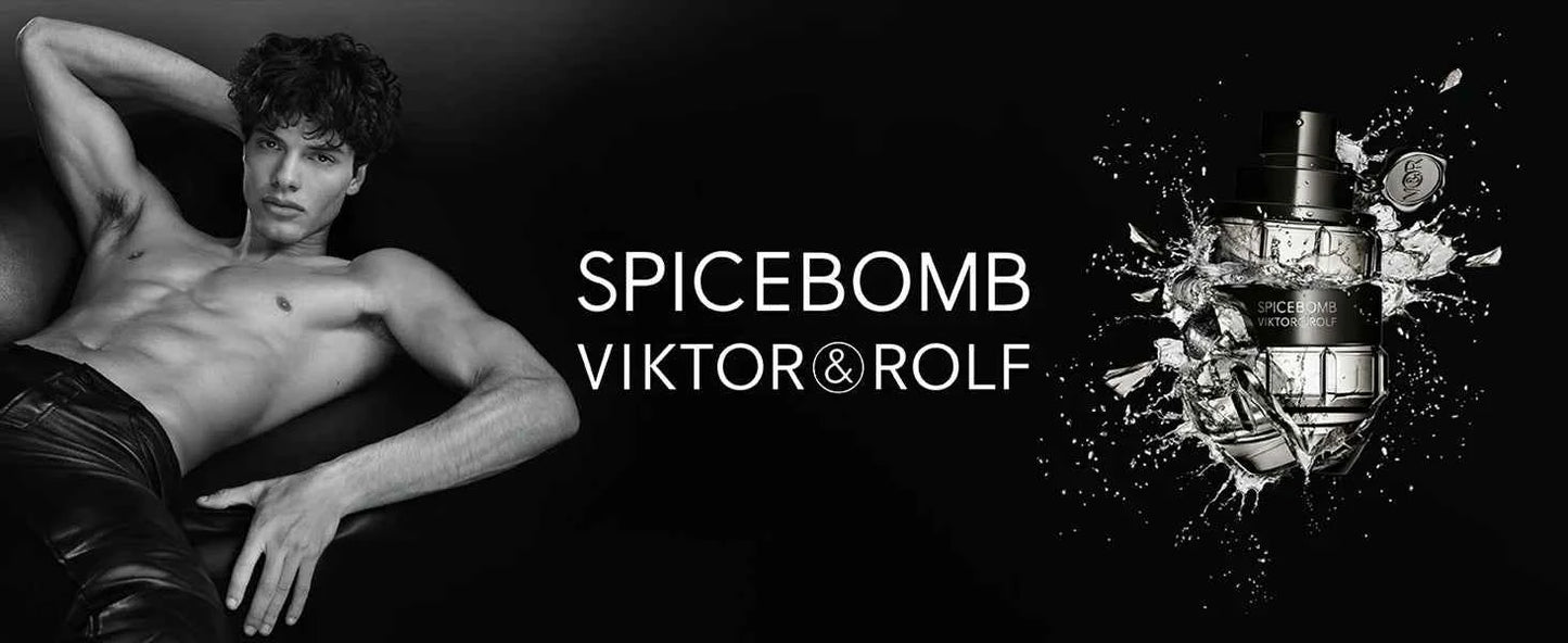 Viktor&Rolf - Spicebomb Eau De Toilette - Woody & Spicy - Cologne for Men - with Notes of Citrus & Tobacco Valentine Perfume