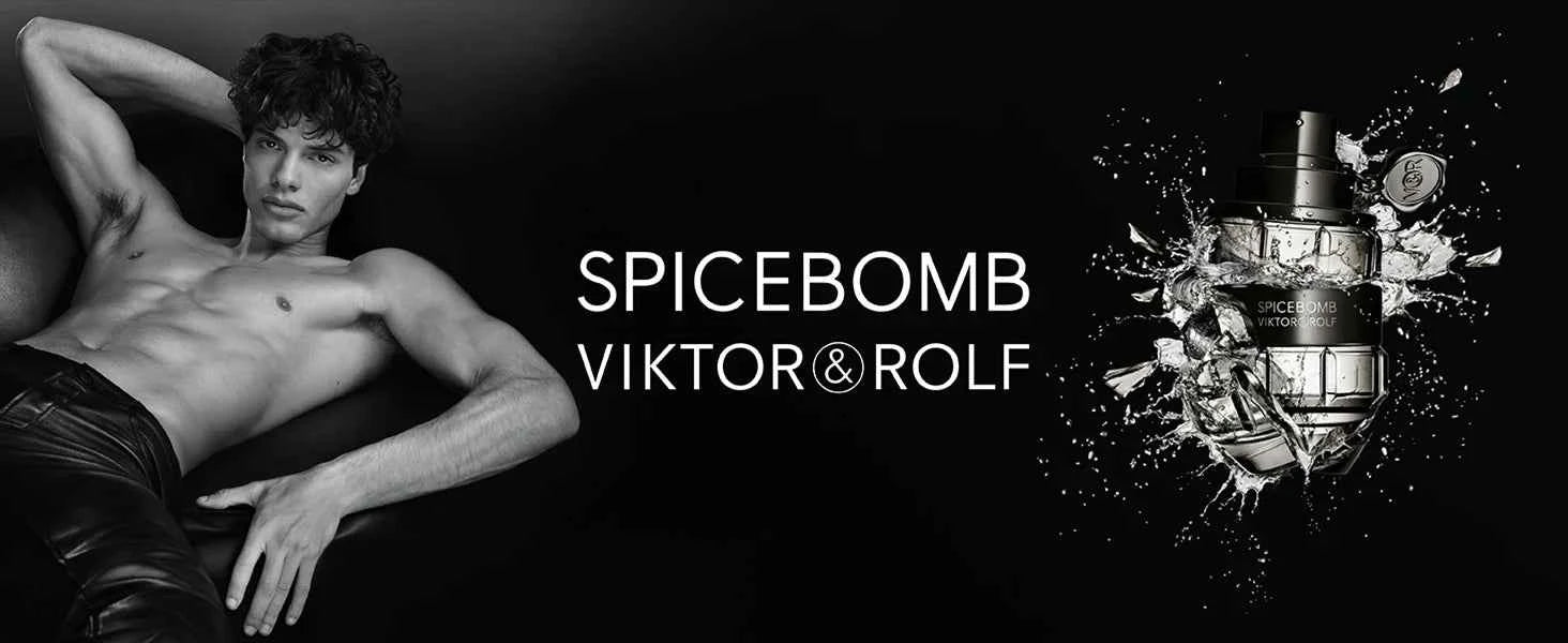 Viktor&Rolf - Spicebomb Eau De Toilette - Woody & Spicy - Cologne for Men - with Notes of Citrus & Tobacco Valentine Perfume