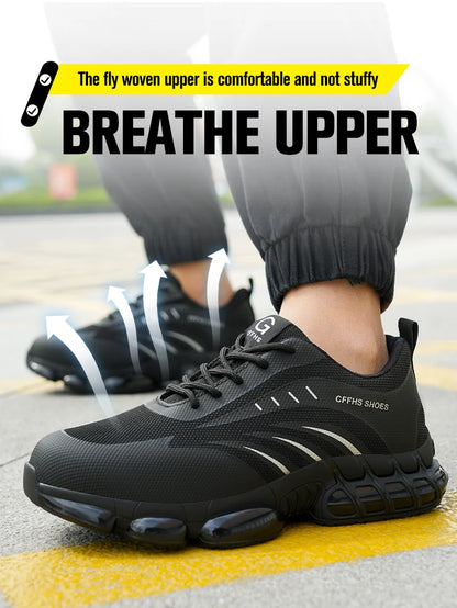 Breathable, lightweight and comfortable anti-smash and anti-puncture safety shoes - AMULET RING STORE