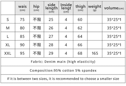 645 # New Sexy Low Rise Casual Summer Stretch Plus Size Women's Jeans Denim Shorts - AMULET RING STORE