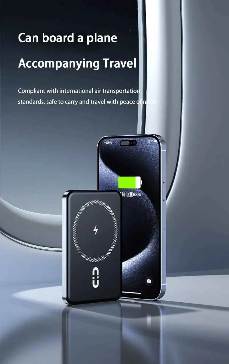 Xiaomi 120W Magnetic Power Bank 50000mAh Large Capacity Wireless Magnetic Fast Charger Portable Power Supply for iPhone Samsung