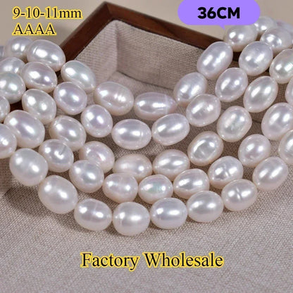 9-10-11mm AAAA Big Rice High Quality Natural Freshwater Pearl Rare Bead for Jewelry Make DIY Necklace Bracelet Accessory Factory - AMULET RING STORE