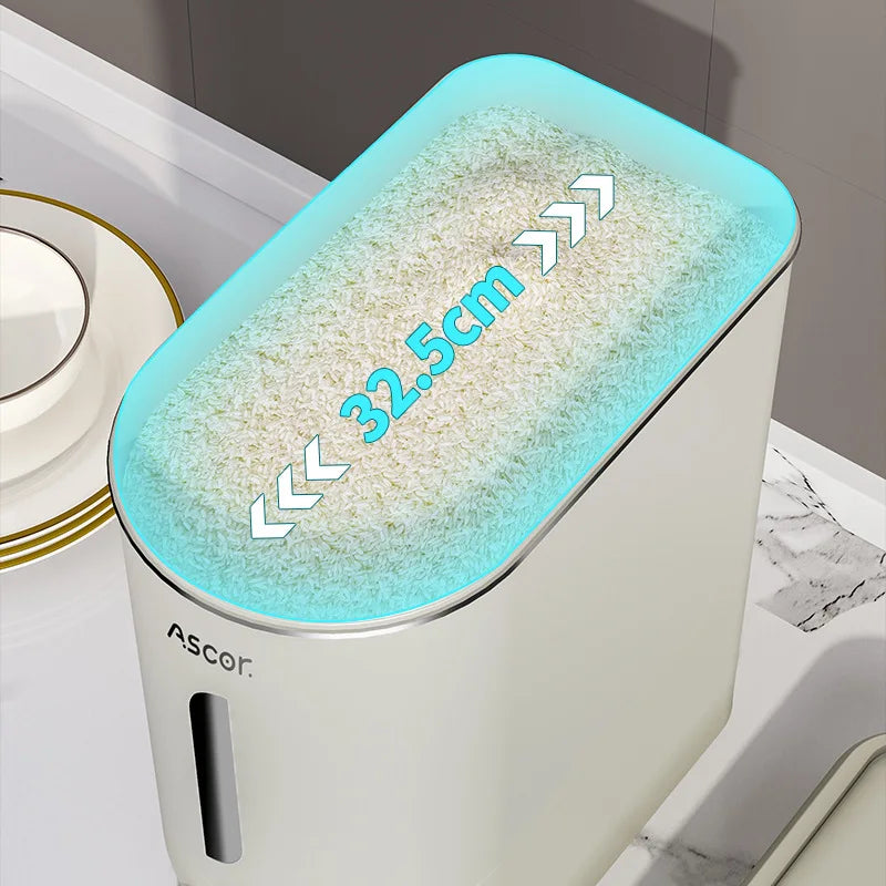 Mii Bucket Home 2025 New Model Sealed Rice Container Rice Box Anti-Pest and Anti-Damp Kitchen Storage Container High-End