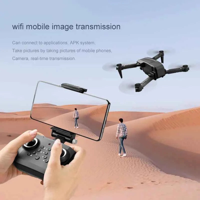 XT6 Mini Foldable Drone with 4K HD Camera, WiFi FPV, and Altitude Hold