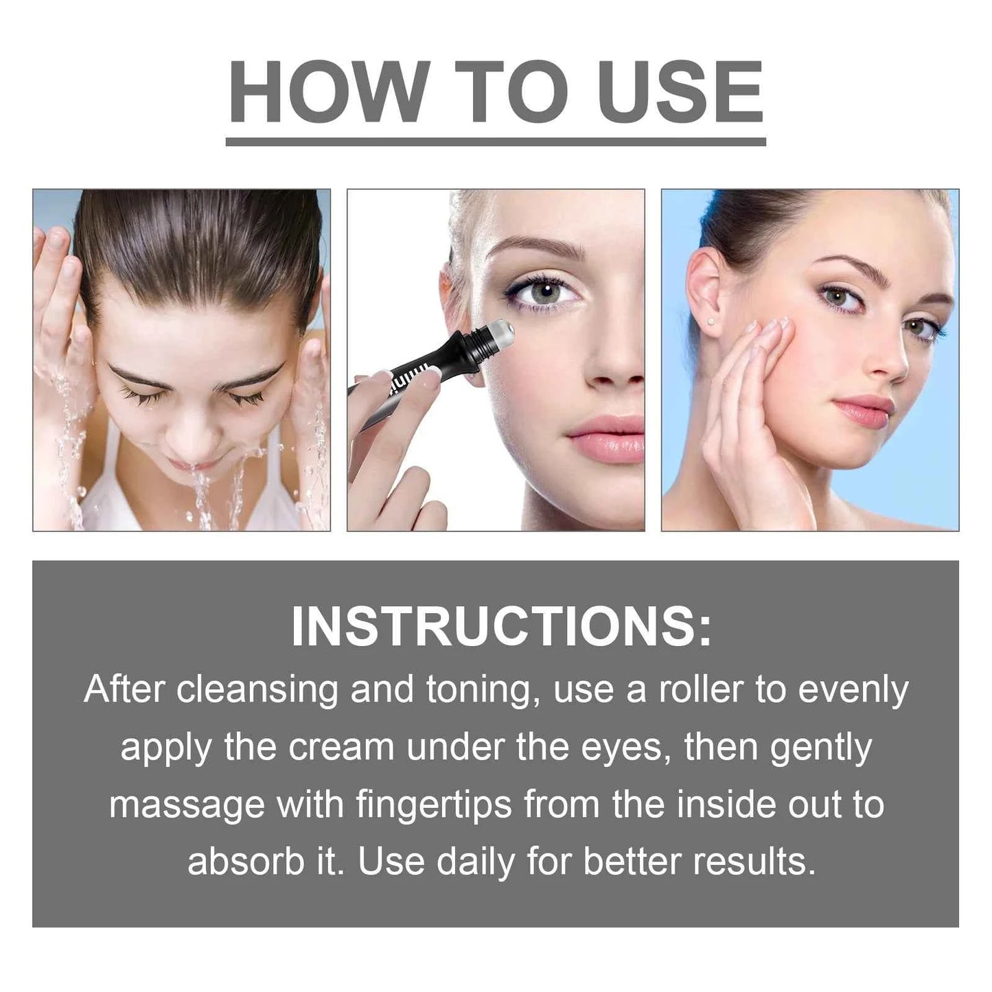 Niacinamide Eye Cream Reduces Dark Circles and Eye Bags Sodium Hyaluronate Moisturizing Essence Reduces Puffiness Eye Care