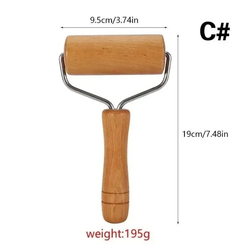Wooden Rolling Pin - Kitchen Baking Tool - AMULET RING STORE