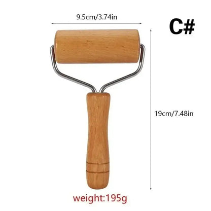 Wooden Rolling Pin - Kitchen Baking Tool - AMULET RING STORE