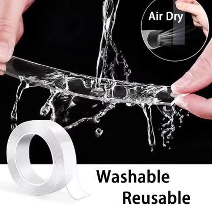 Nano Double sided Adhesive Tape Extra Strong Waterproof Transparent Traceless Tape Thickened Reusable Decorative Tape Home Tools - AMULET RING STORE
