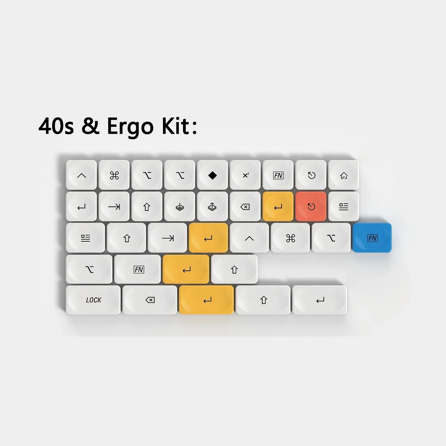 LCK Time Theme Keycaps Set PBT Custom Mondrian Keyboard Cap Low Profile Original Office Gaming KeyCap for Mechanical Keyboard